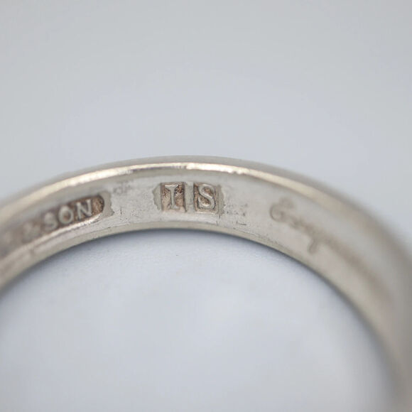 Exquisite Silver Vine Spoon Ring Size 11.5 Vintage Stainless Steel Polished - Picture 8 of 11